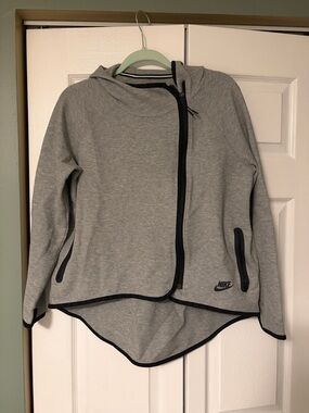 Nike Light Gray Hooded Zip Up